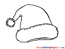 Hat download Christmas Coloring Pages