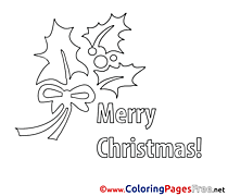 Holiday Christmas Colouring Sheet free