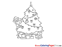 Holiday Coloring Sheets Christmas free