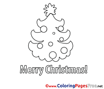 Image Tree free Christmas Coloring Sheets