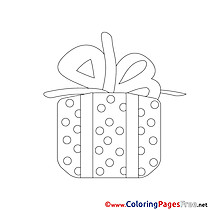 Knot Gift printable Coloring Pages Christmas