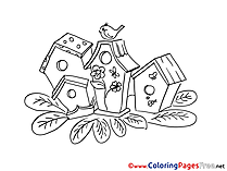 Nesting boxes Coloring Sheets Christmas free