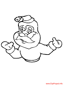 Santa Claus coloring page for free