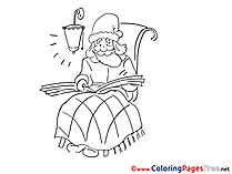 Santa Claus free Christmas Coloring Sheets