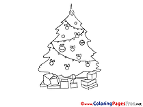 Tree download Christmas Coloring Pages