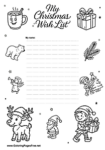 Black and White Christmas Wish List