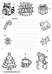 Christmas Wish List A4 Template