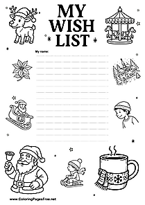 Christmas Wish List for Kids