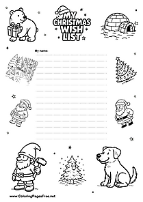 Christmas Wish List for Preschoolers