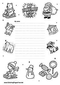 Christmas Wish List for School Kids PDF