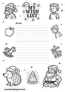 Christmas Wish List PDF Download