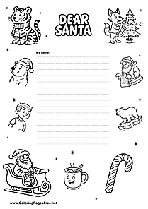 Christmas Wish List with Comic Characters