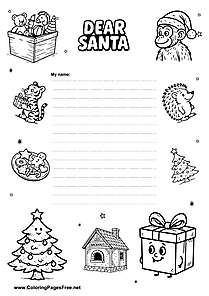 Christmas Wish List with Motif Frame