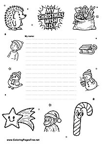 Christmas Wish List with Small Icons