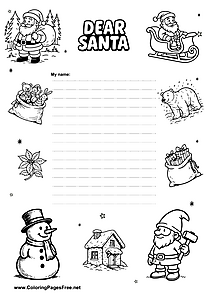 Classic Letter Style Christmas Wish List