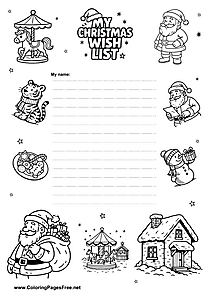Creative Christmas Wish List PDF
