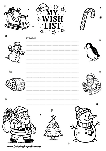 Free Wish List DIY Template