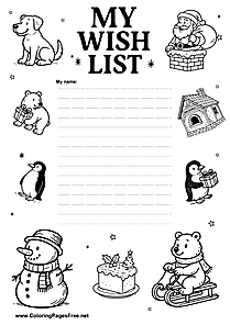Free Wish List for Santa