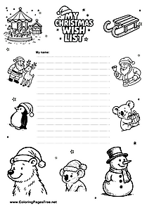 Free Wish List Template