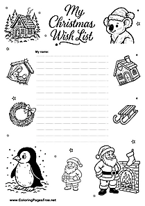 Free Wish List Winter Motifs