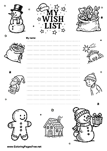 Free Wish List with Frame