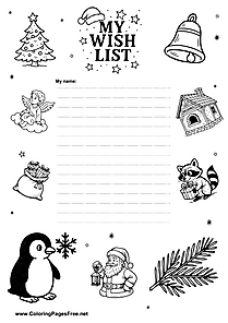 Modern Minimalist Wish List Template
