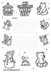 My Christmas Wish PDF Template