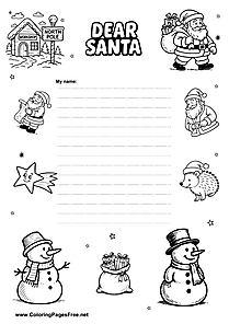 Preschool Kids Wish List Template