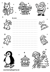 Printable Christmas Letter for Santa