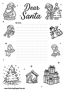 Santa Wish List for Preschoolers
