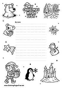 Santa Wish List for School Kids