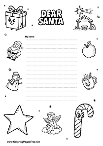 Santa Wish List Printable