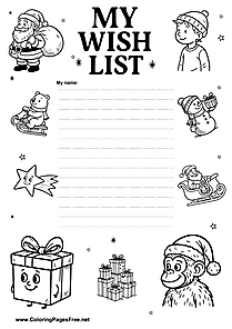 Santa Wish List Template