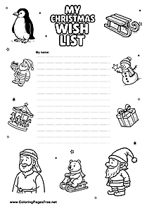 Santa Wish List with Gift Ideas