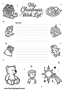 Wish List Black White PDF