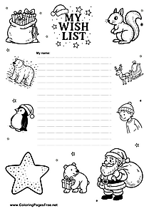 Wish List DIY Template
