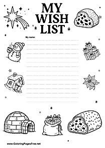 Wish List for Christmas