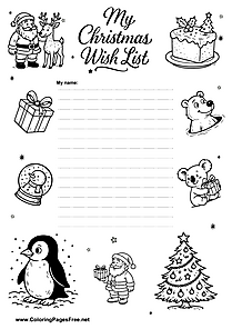 Wish List Free to Print