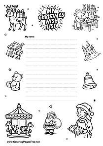 Wish List Template PDF Free