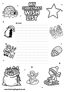 Wish List to Fill In and Print