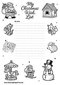 Wish List with Space for Wishes