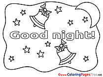 Bells Good Night Coloring Pages free