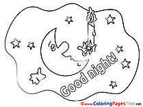 Coloring Pages Good Night for free