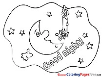 Coloring Pages Good Night for free