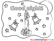 Flame Coloring Sheets Good Night free