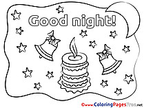 Stars Good Night free Coloring Pages