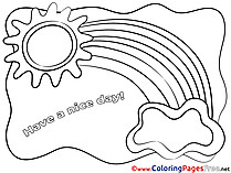 Have A Nice Day Coloring Cards
