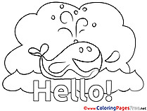 Whale Hello free Coloring Pages