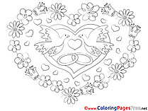 Flowers free Love Coloring Sheets