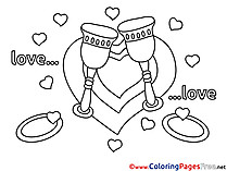 Glasses Coloring Sheets Love free